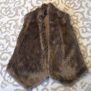 Brown Faux Fur Vest
